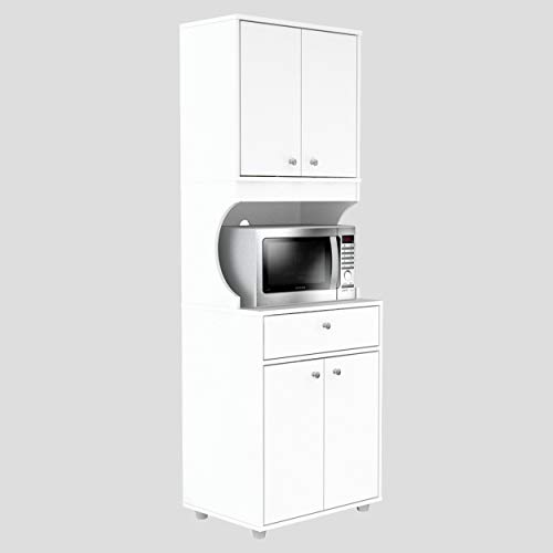 Inval Galley Kitchen/Microwave 1-Drawer/4-Door Storage ...