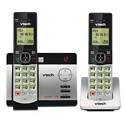 Vtech CS5129-2 DECT 6.0 连接到具有来电显示功能的 Cell 2 手机无绳应答系统
