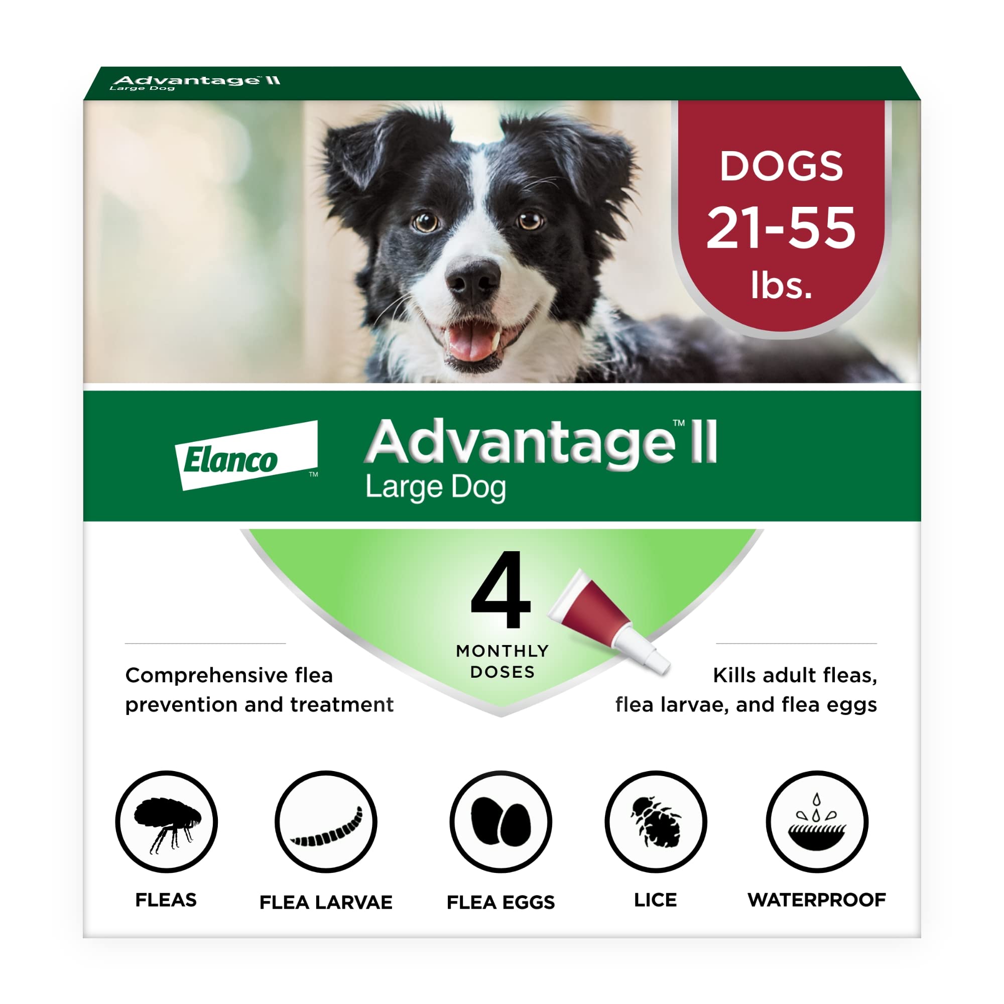 Advantage II 大型犬（21-55磅）跳蚤防治
