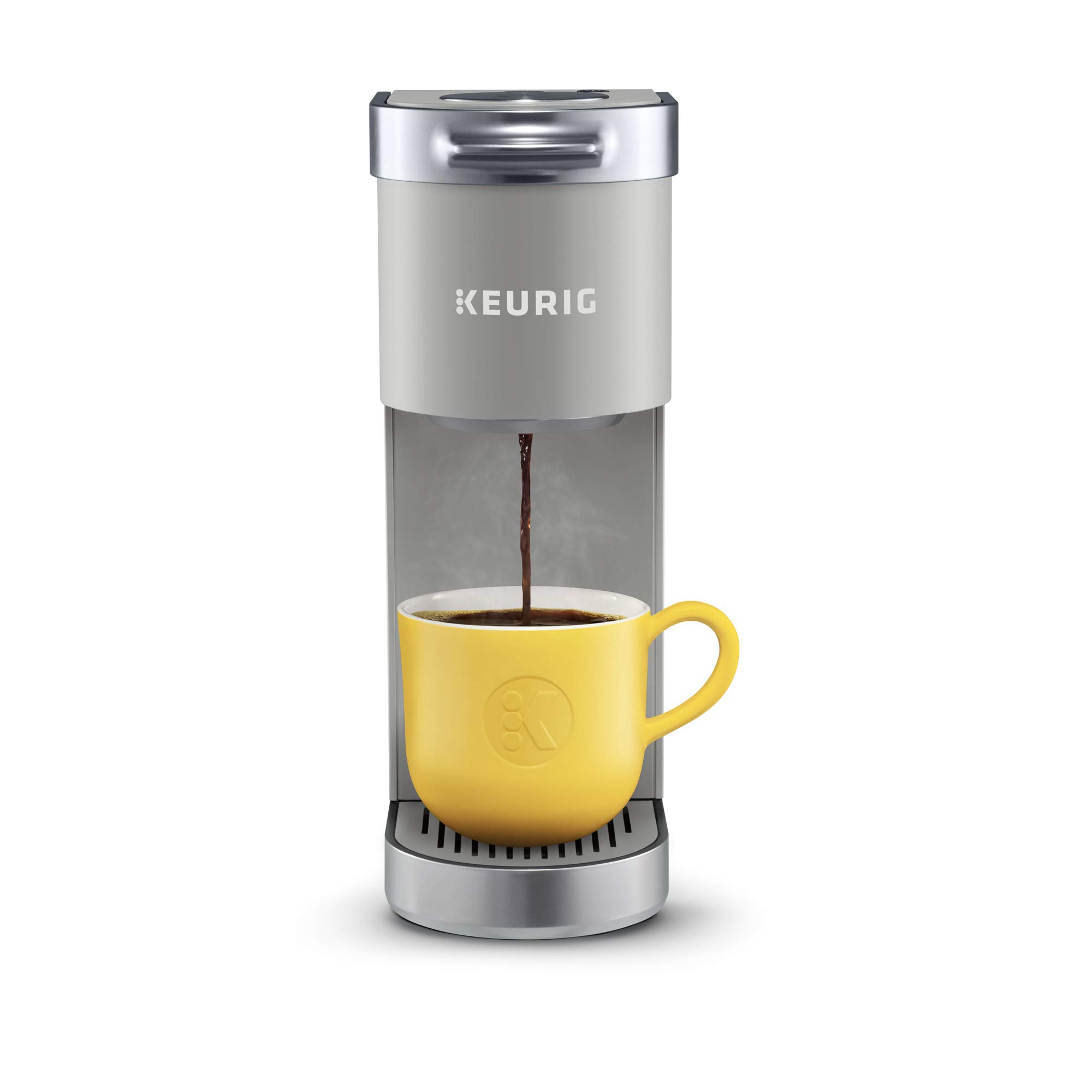 Keurig K-Mini Plus 单份 K-Cup Pod 咖啡机，工作室灰色...