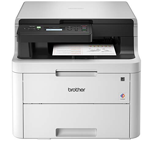  Brother Printer Brother HL-L3290CDW紧凑型数字彩色打印机可提供激光打印机质量的结果，并提供方便的平板复印和扫描，无线打印和双面打印，启用了Amazon...