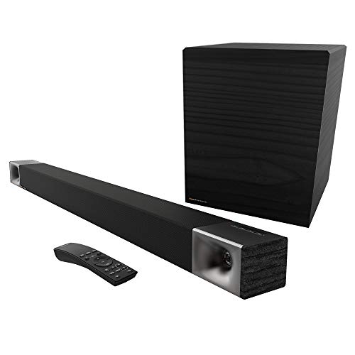 Klipsch Cinema 600 Sound Bar 3.1 家庭影院系统，带 HDMI-ARC，易于设置，黑色