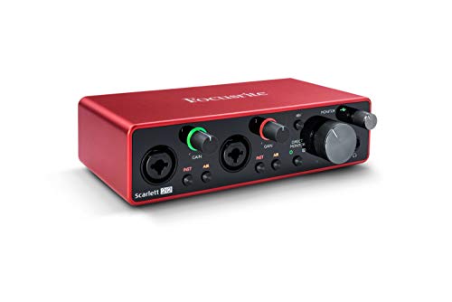 Focusrite 带有Pro Tools的Scarlett 2i2（第三代）USB音频接口| 首先，红色（AMS-SCARLETT-2I2-3G）