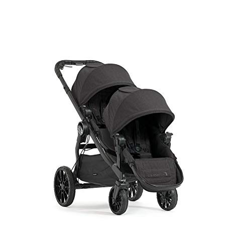 Baby Jogger City Select双童车| 婴儿推车有20种乘坐方式，包括第二个座位| 折叠式婴儿手推车，花岗岩