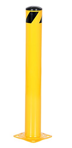 Vestil BOL-36-4.5 黄色粉末涂层管道安全柱，钢制，外径 4-1/2 英寸，高度 36 英寸...