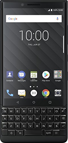 BlackBerry KEY2 黑色无锁版 GSM Android 智能手机 4G LTE，64GB