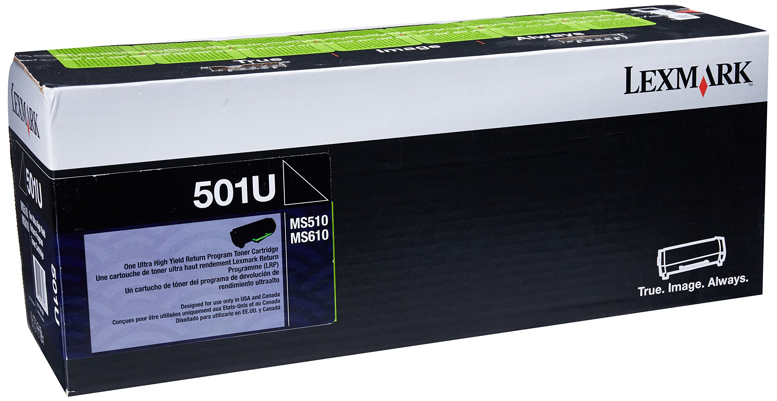 Lexmark 50F1U00 超高产量返回计划碳粉，黑色