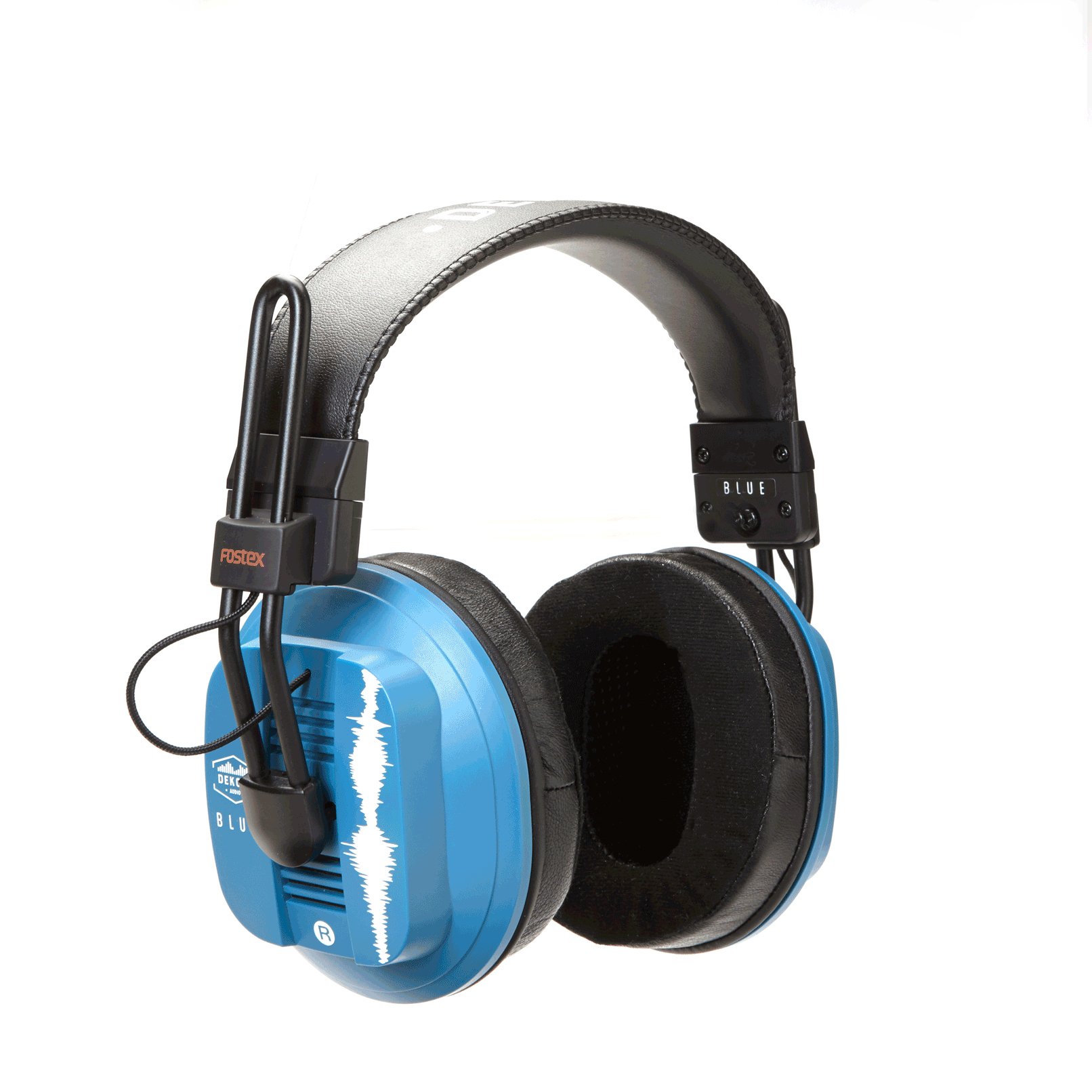 Dekoni Audio 蓝色 Fostex/phile HiFi 平面磁吸耳机，一种尺寸
