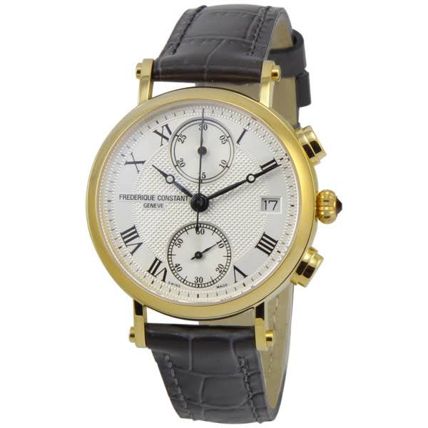 Frederique Constant 女士FC291MC2R5经典模拟显示瑞士石英棕色手表