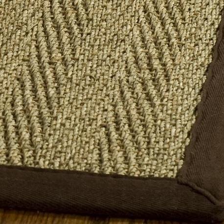 PlushRugs.com Safavieh 天然纤维 100 NF115B 8' 方形天然棕色地毯