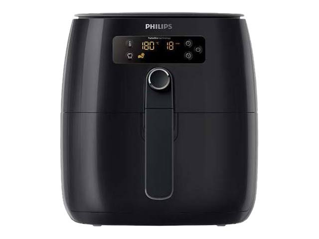 Philips 空气炸锅，Avance Digital TurboStar，油炸脂肪少75％的健康食品，HD9641 / 96，黑色