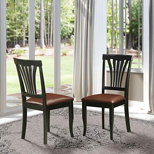East West Furniture AVC-SBR-C 超细纤维餐厅椅套装