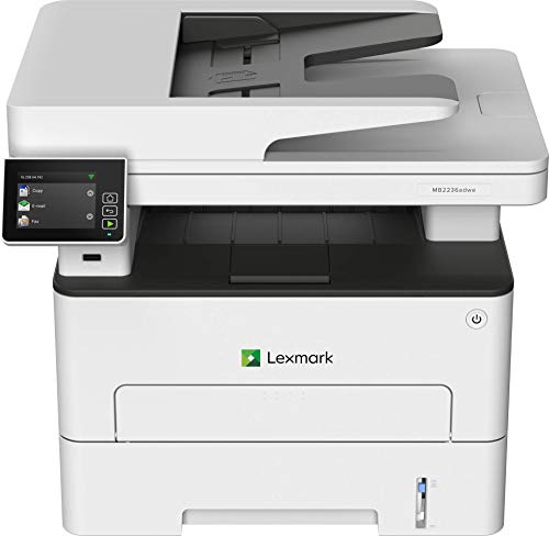 Lexmark MB2236i 多功能无线单色激光打印机，带 2.8 英寸彩色触摸屏，标准双面打印，云传真功能...
