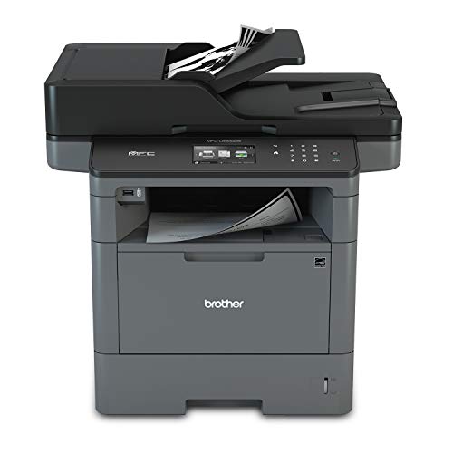 Brother 单色激光打印机、多功能打印机、一体式打印机、MFC-L5900DW、无线网络、移动打印和扫描、双面打印、复印和扫描、Amazon Dash 补货就绪