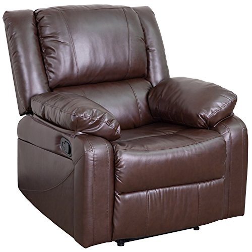 Flash Furniture BT-70597-1-BN-GG Harmony系列棕色皮革躺椅...