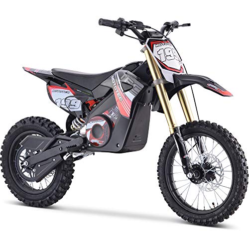 MotoTec 48v Pro Electric Dirt Bike 1600w Lithium Red