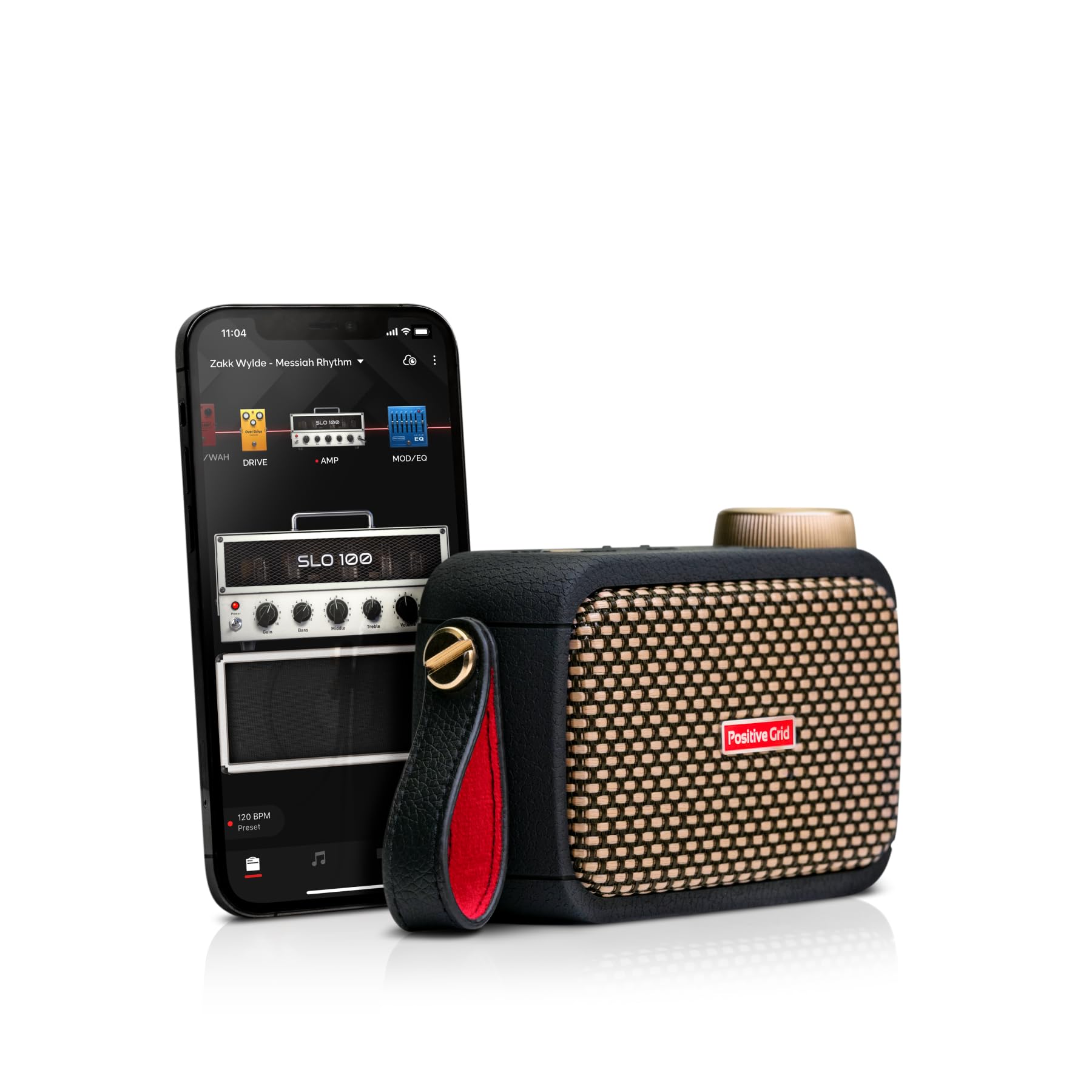 Positive Grid Spark GO 5W 超便携式智能吉他放大器、耳机放大器和蓝牙扬声器，带智能应用...