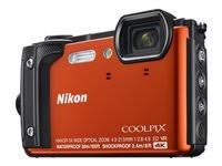 Nikon W300防水水下数码相机，带TFT LCD，3英寸，橙色（26524）
