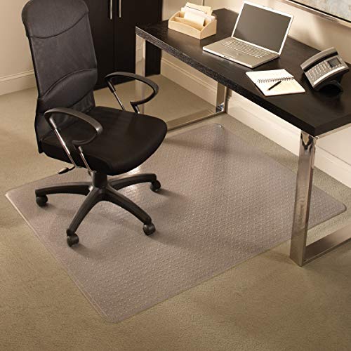 ES Robbins Everlife Carpet ChairMat Medium Pile，60'x72' 矩形，透明