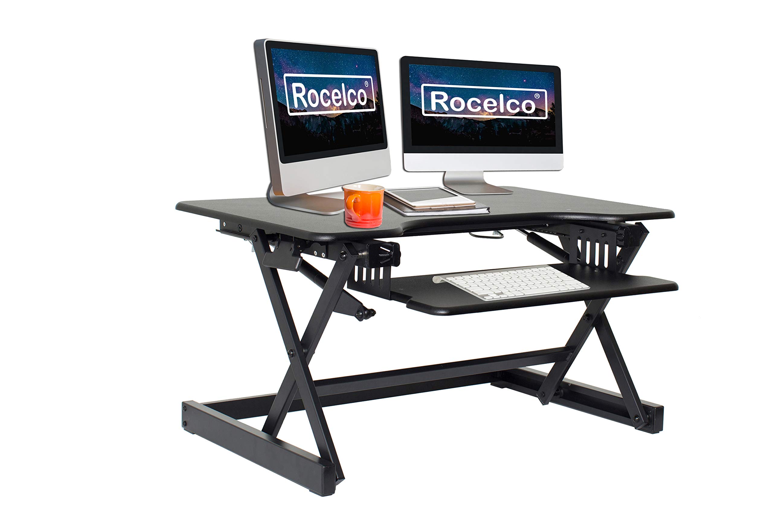 Rocelco 高度可调站立式办公桌转换器