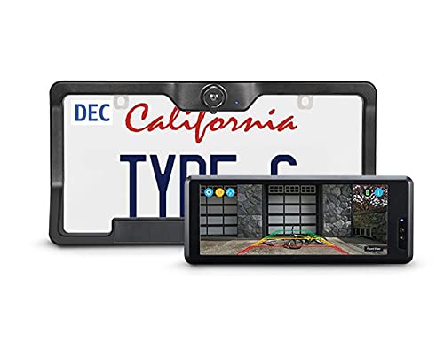  TYPE S TOURING ITEMS S 型车牌倒车摄像头，带 6.8 英寸触摸屏，动作激活启动，无线倒车摄像头防水，夜视，后视太阳能后视摄像头，适用于卡车、汽车、SUV...