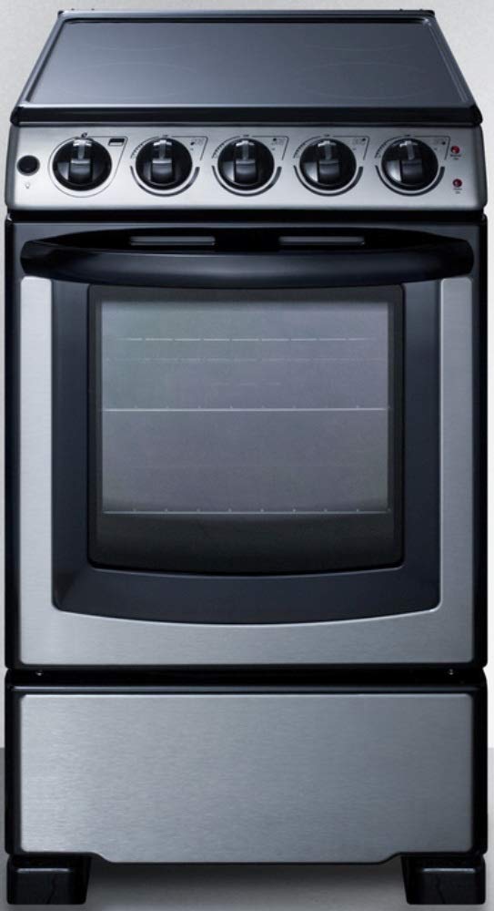 Summit Appliance REX2071SSRT 20 英尺宽滑入式不锈钢电灶，带烤箱窗、可调节架、热...