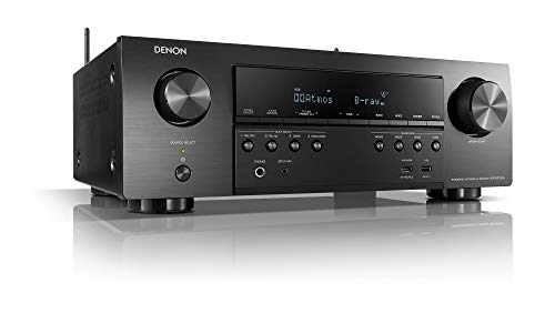 Denon AVR-S750H 接收器，7.2 通道 (165W x 7) - 4K 超高清家庭影院 (2019) |音乐流媒体|新功能 - eARC、3D 杜比环绕声（Atmos、DTS/虚拟高度提升）| Alexa + HEOS