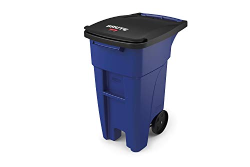 Rubbermaid Commercial Products Fg9W2773Blue Brute Rollout 重型轮式回收罐/箱