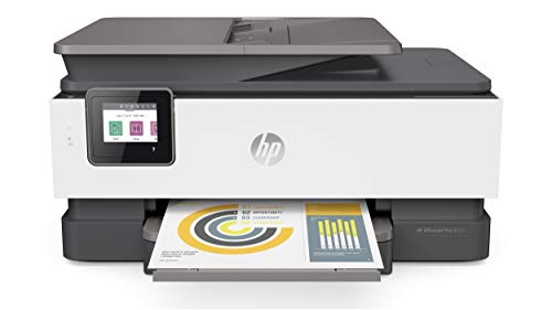 HP OfficeJet Pro 8025 一体化无线打印机，智能家庭办公生产力，即时墨水，与 Alexa 配合使用 (1KR57A)