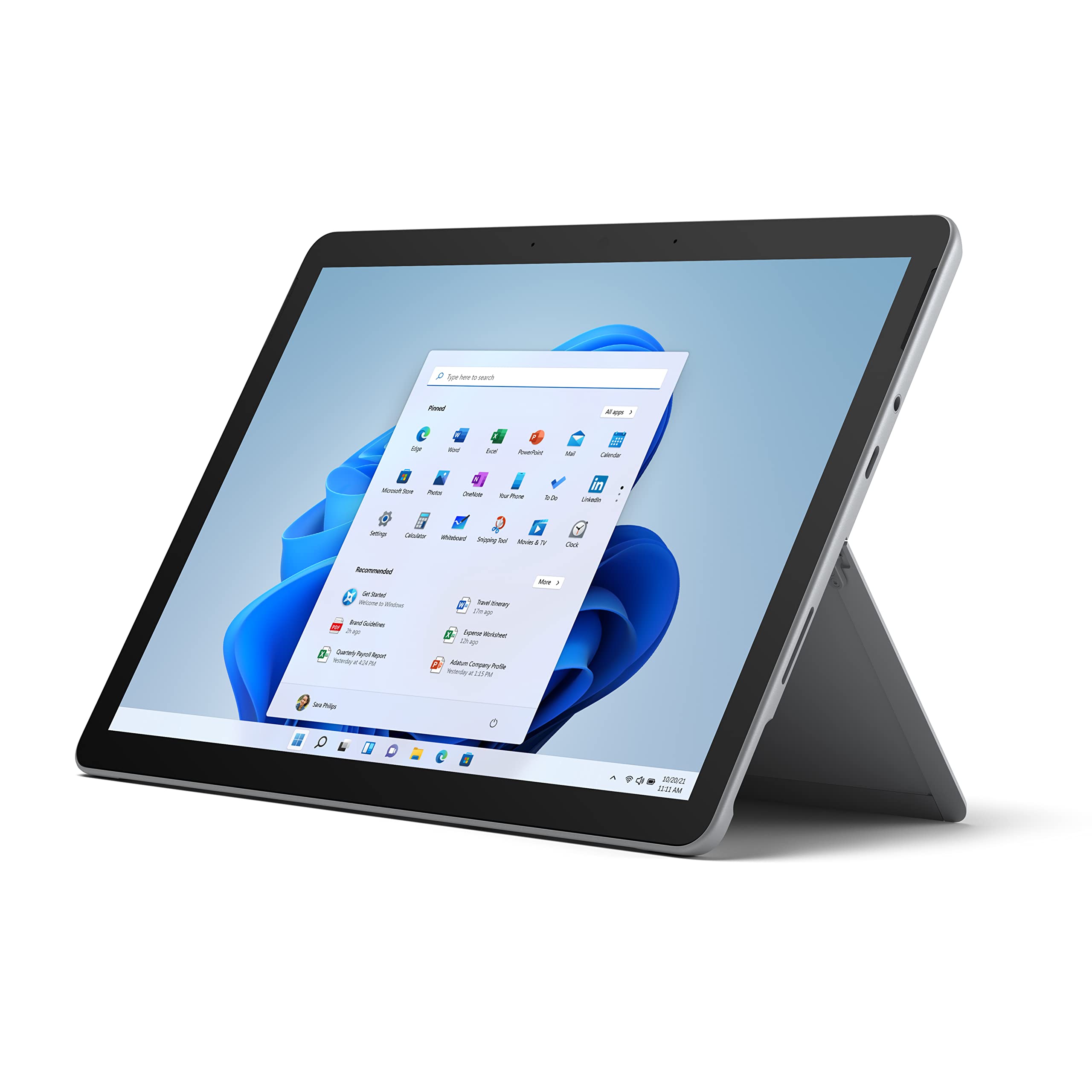 Microsoft 全新 Surface Go 2 - 10.5 英寸触摸屏 - 英特尔酷睿 m3 - 8GB 内存 - 128GB SSD - Wifi + LTE - 白金（最新型号）