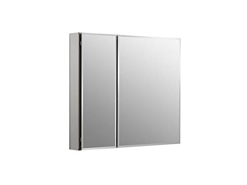 KOHLER K-CB-CLC3026FS无框双门30英寸x 26英寸铝合金浴室药品柜；嵌入式或表面贴装...