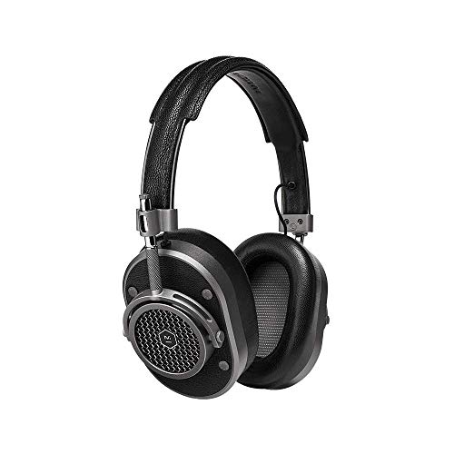 Master & Dynamic MH40 包耳式耳机（带线） - 带麦克风的噪音隔离录音室耳机，音质出众