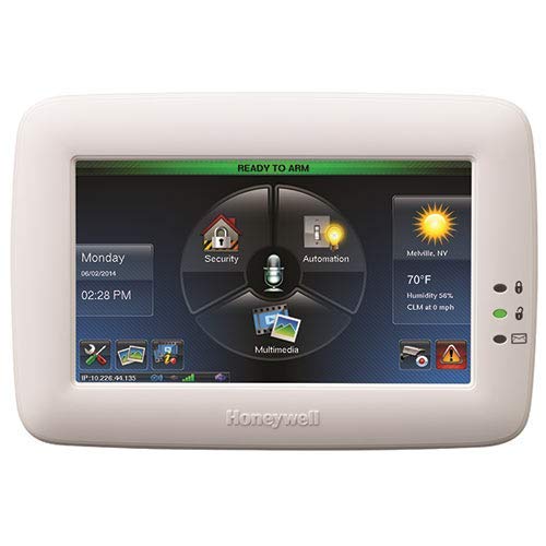 Ademco / Honeywell Security Honeywell Ademco TUXWIFIW Tuxedo 触摸控制器，带 Wi-Fi，白色 (6280i) 7 英寸屏幕