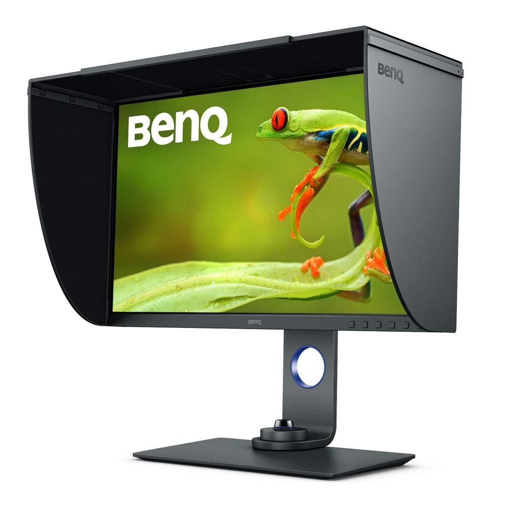 BenQ SW270C 27 英寸 QHD 1440p PhotoVue IPS 照片和视频编辑硬件校准计算机显示器，采用 AQCOLOR 技术，可实现精确再现和 HDR、99% Adobe RGB、sRGB 和 Rec.709