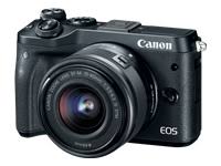 Canon 无反光镜单镜头相机EOS M6镜头套件（黑色）EF-M15-45mm F3.5-6.3 IS STM-（日本进口-不保修）