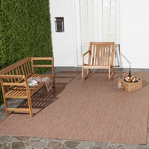 Safavieh 庭院系列CY8022-36812灰色和海军室内/室外地毯（6'7'x 9'6'）...