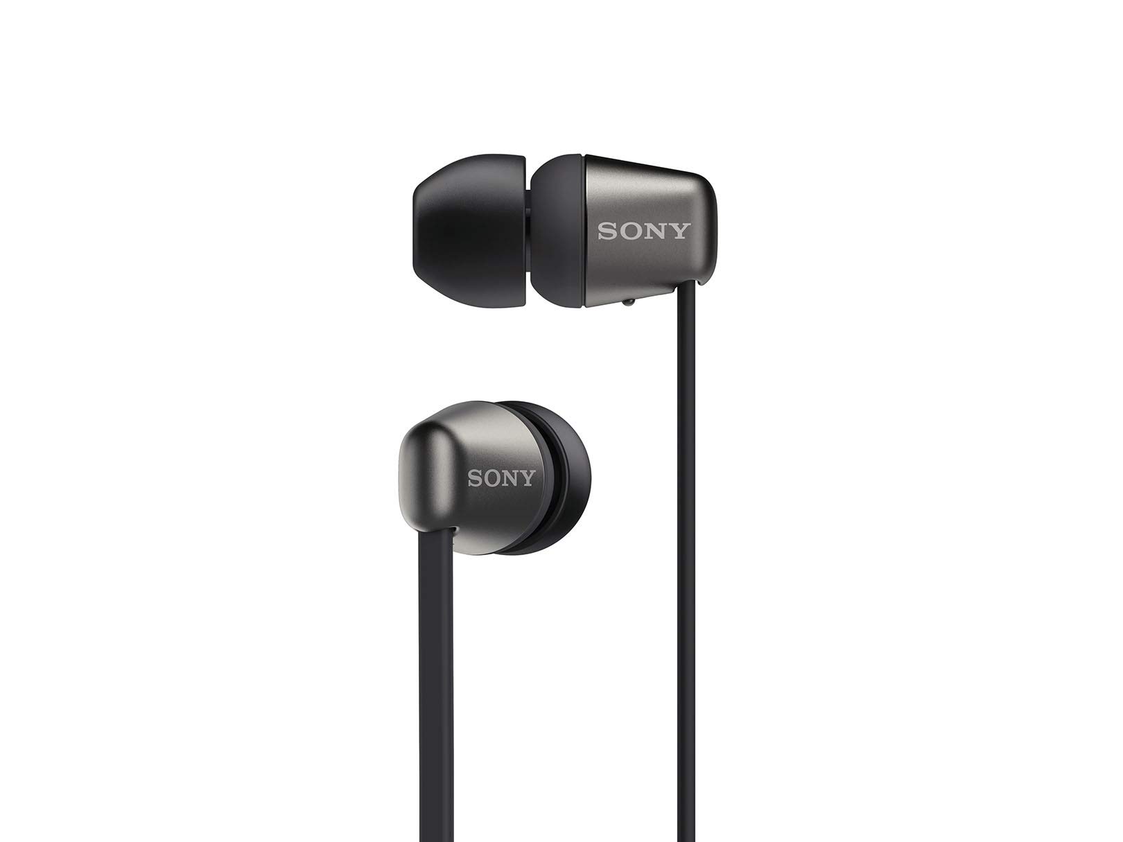 Sony 无线入耳式耳机/带麦克风通话耳机，黑色 (WI-C310/B)