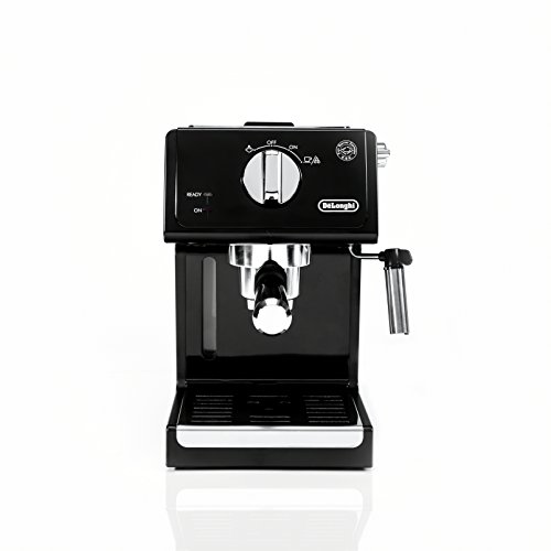 De'Longhi ECP3120 15 巴浓缩咖啡机，带高级卡布奇诺系统，9.6 x 7.2 x 11.9 英寸，黑色/不锈钢