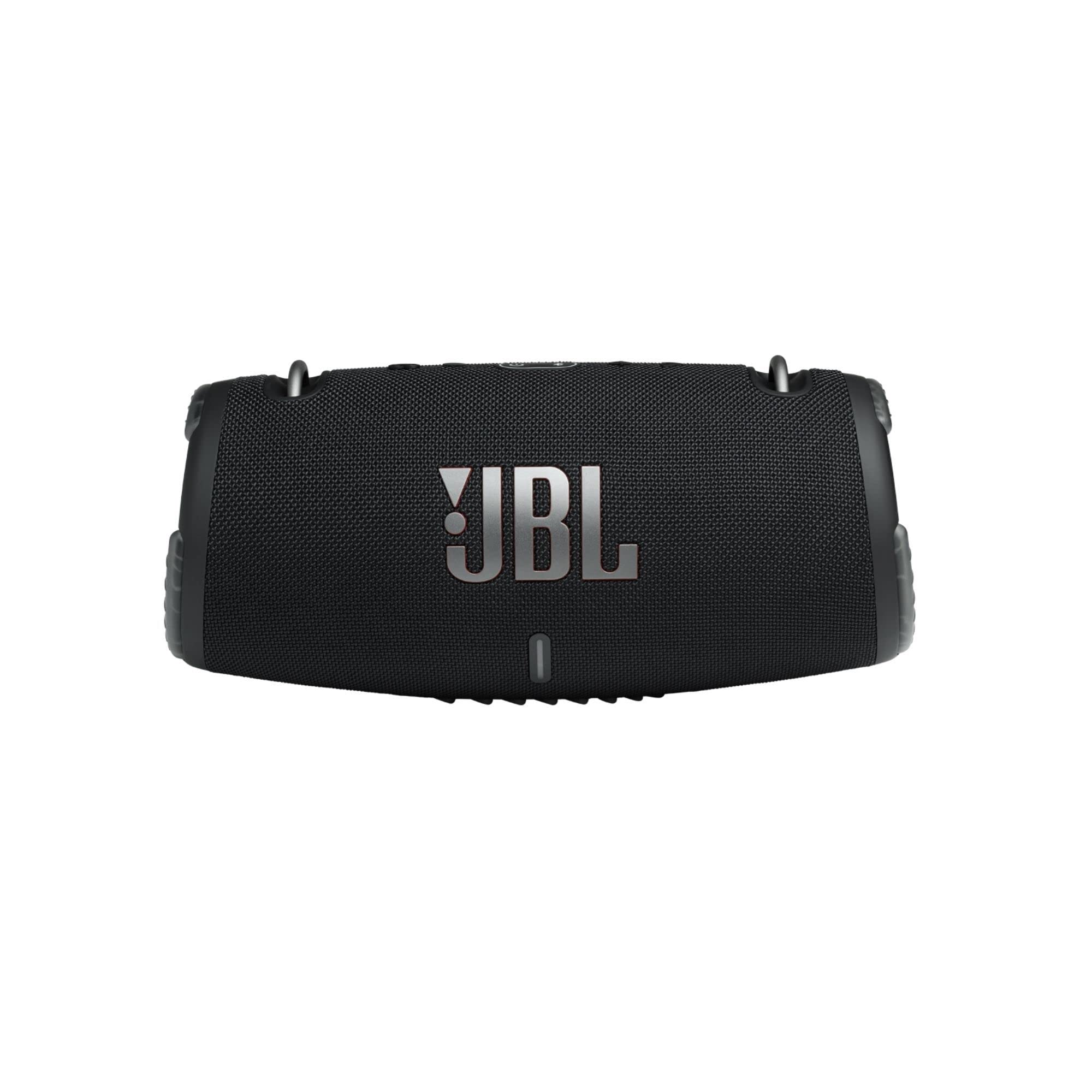 JBL Xtreme 3 - 便携式蓝牙扬声器，强劲音质和深沉低音，IP67 防水，可播放 15 小时，充电宝，支持多扬声器配对的 PartyBoost（黑色）