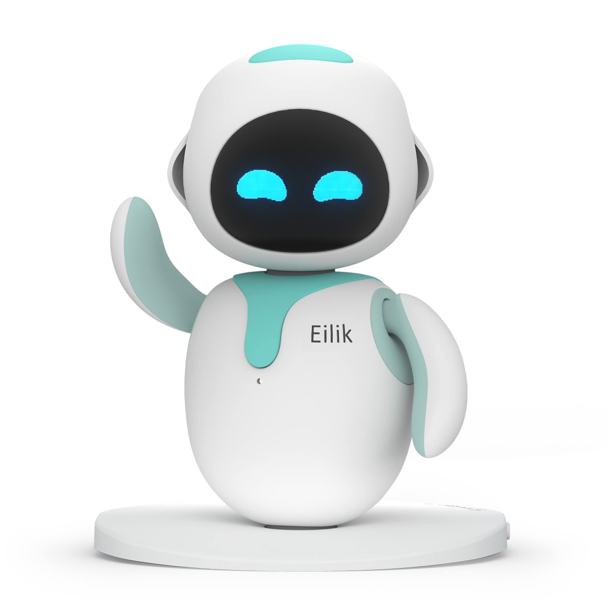 Eilik 适合儿童和成人的可爱机器人宠物，您在家里或工作场所的完美互动伴侣，给女孩和男孩的独特礼物。