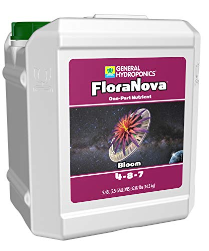 General Hydroponics HGC718808 FloraNova Bloom 单份营养液 2.5...