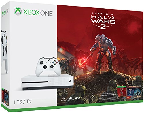 Microsoft Xbox One S 1TB 主机 - Halo Wars 2 捆绑包