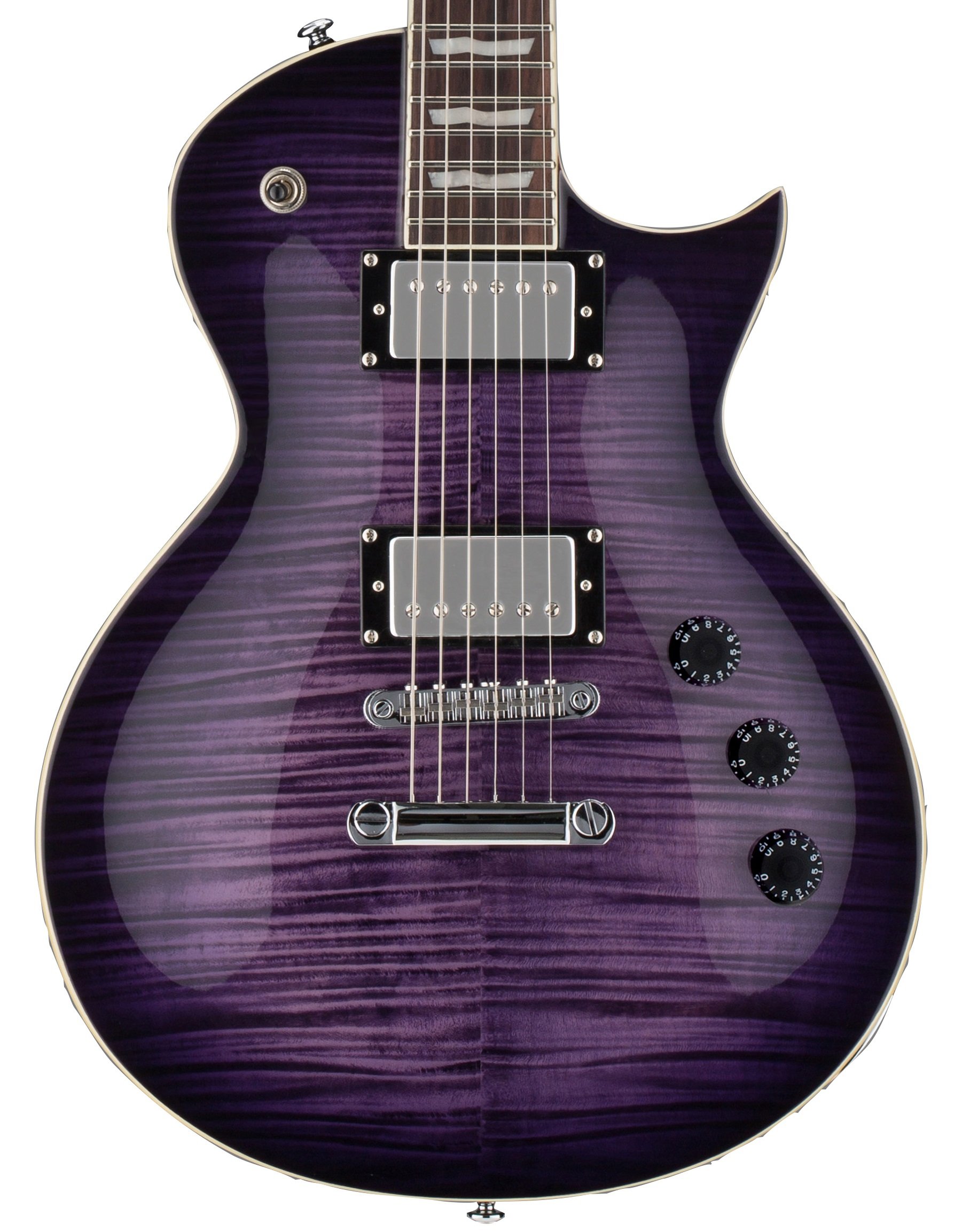 ESP LTD EC-256FM 电吉他，透视紫色旭日纹