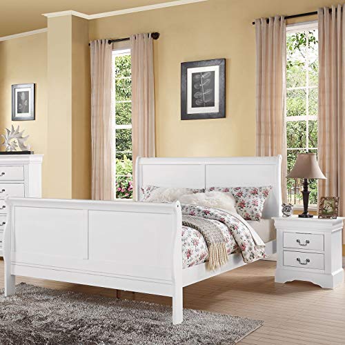 Acme Furniture ACME 路易菲利普三世大床 - 24500Q - 白色...
