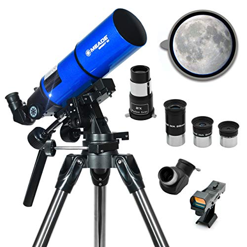 Meade Instruments 仪器-无限80毫米孔径，儿童和初学者便携式折射天文望远镜-包括多个目镜和配件-儿童和成人的STEM活动