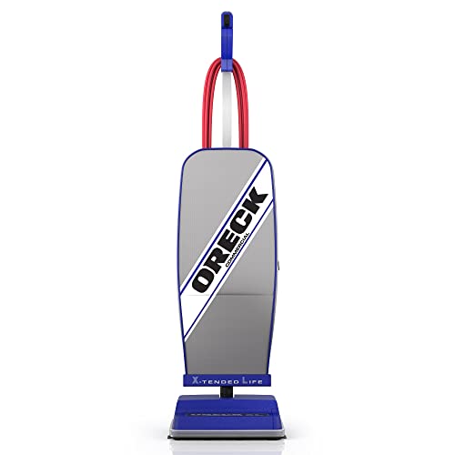 ORECK XL COMMERCIAL 立式真空吸尘器，袋装专业专业级，适用于地毯和硬地板，XL2100RHS，灰色/蓝色