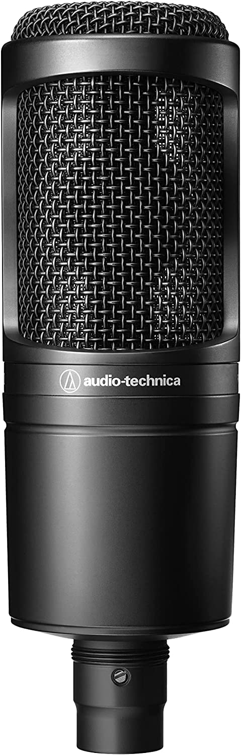 audio-technica AT2020 心形电容录音室 XLR 麦克风...