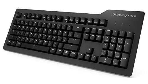 Das Keyboard Prime 13 背光有线机械键盘，Cherry MX 棕色机械开关，纯白色 LED...