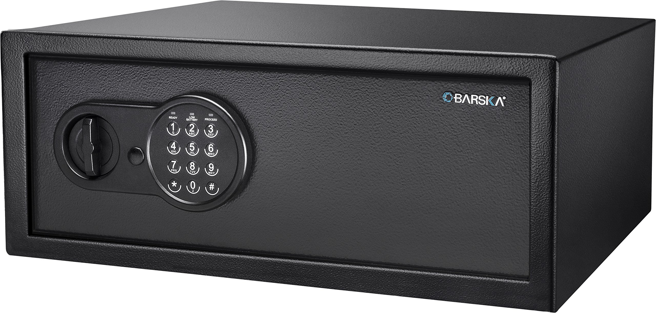 Barska AX13090 数字键盘安全保险箱 1.2 立方英尺，黑色...