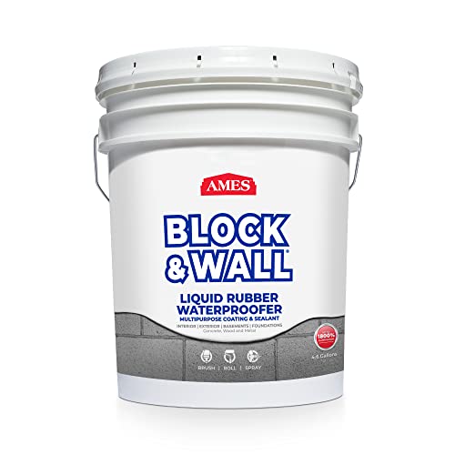 Ames BWRF5 水基高强度弹性液体橡胶，5 加仑白色